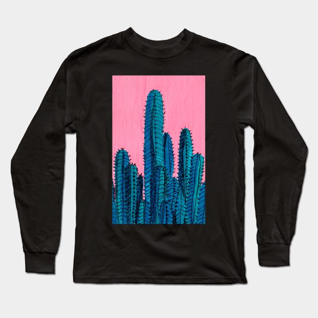 Cacti #10 Long Sleeve T-Shirt by juliealex